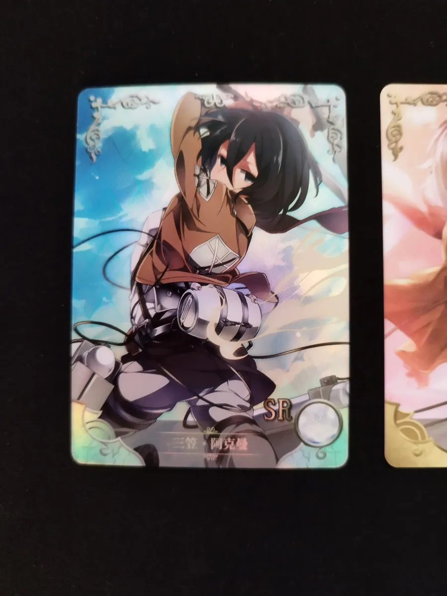 Lot 3 cartes L’Attaque des Titans – Goddess Story (Mikasa 1 SR + 2 R)