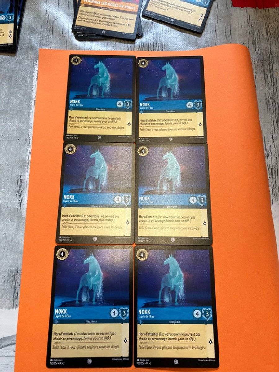 Lot 6 Cartes. Nokk. Lorcana. Chapitre 2.