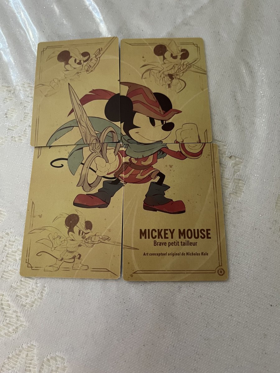 Cartes Lorcana puzzle chapitre 1 complet neuf
