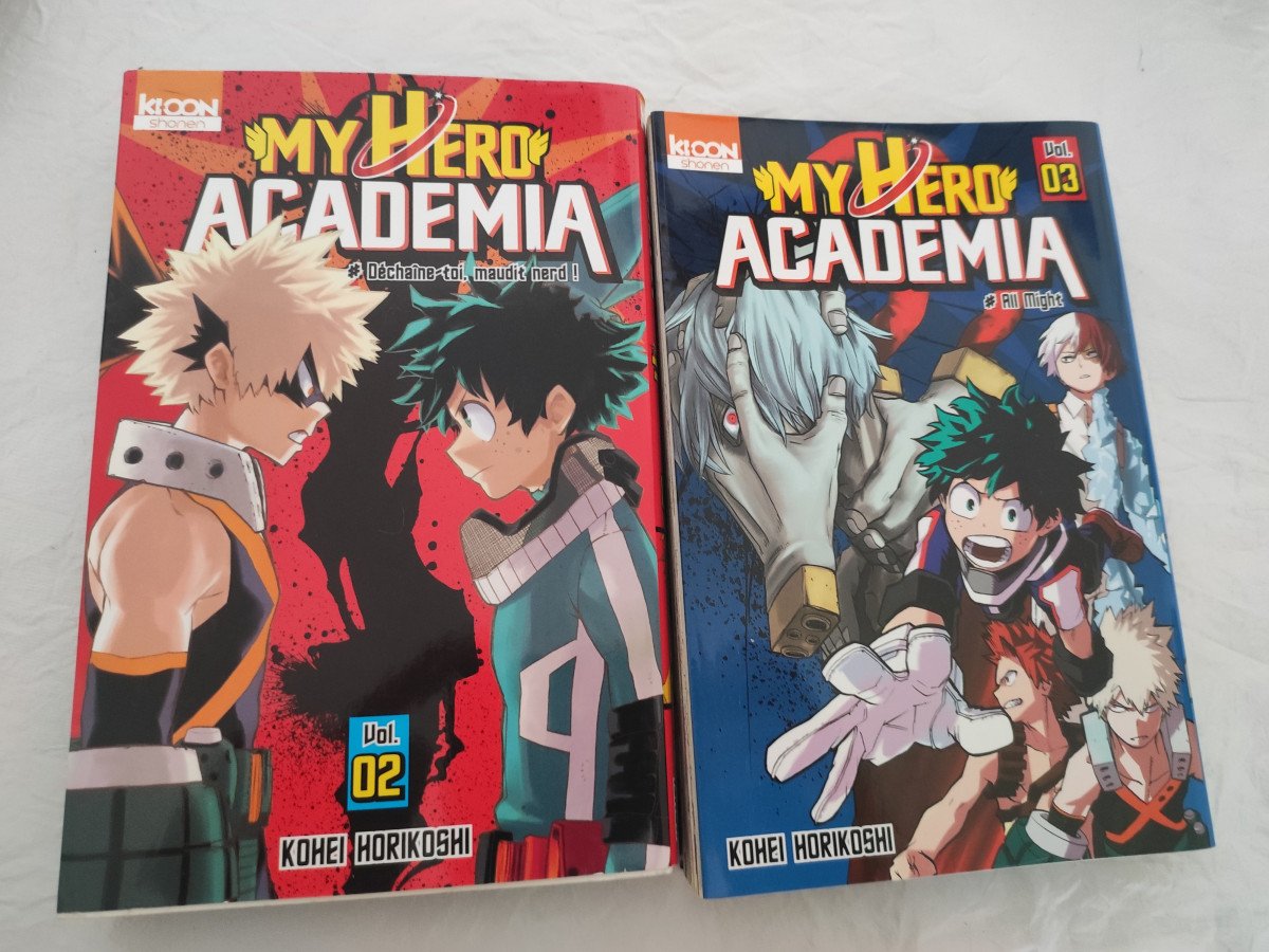 Tome deux et trois de My hero academia