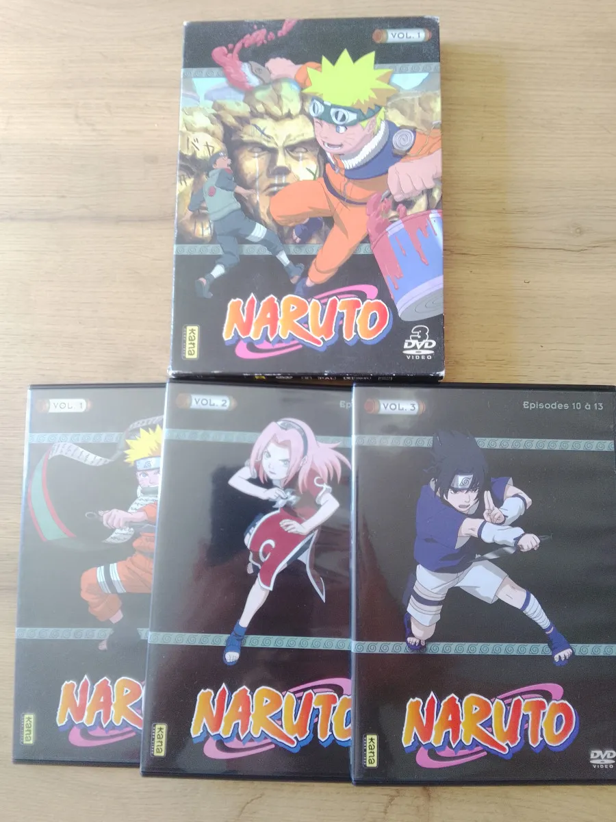 DVD Naruto du tome 1 à 14
