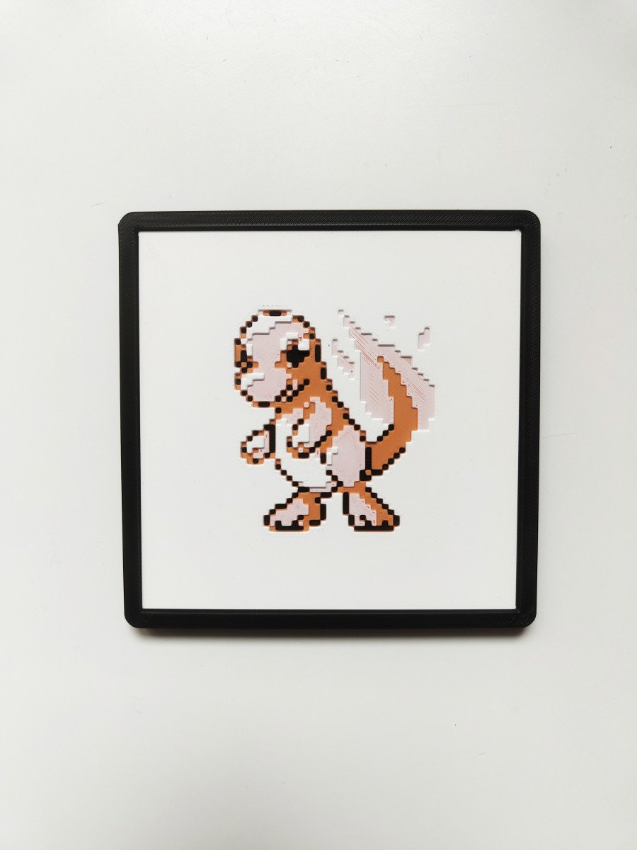Plaque décorative Sprite Salamèche - jeux GameBoy 1G