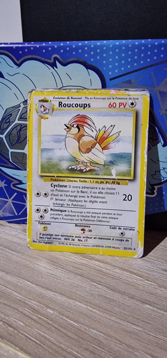 Carte Pokémon Roucoups set de base