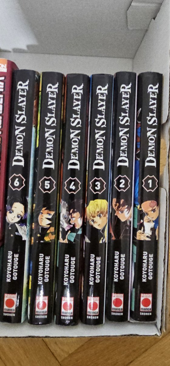 Lot mangas Demon Slayer tomes 1 à 6