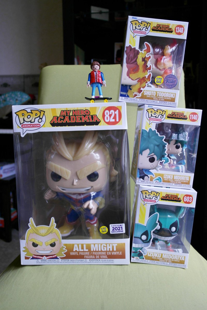 Lot 4 figurines Pop - My hero academia