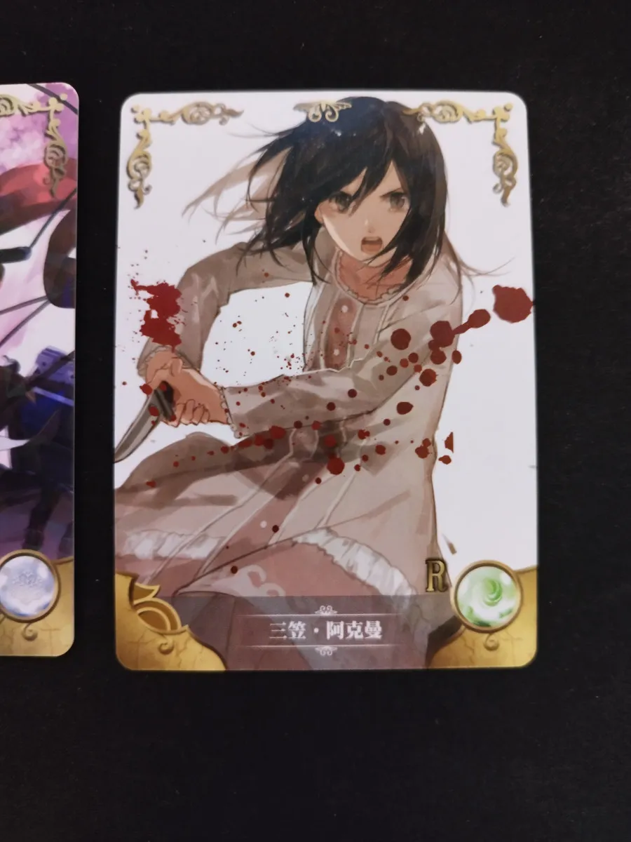 Lot 3 cartes L’Attaque des Titans – Goddess Story (Mikasa 1 SR + 2 R)