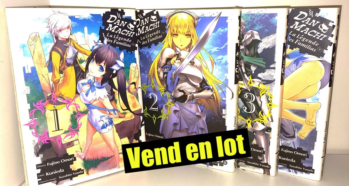 Dan machi "la légende des familias" : 1 à 4 (sur 10)