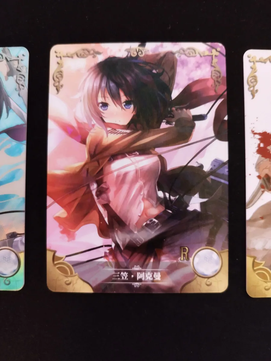 Lot 3 cartes L’Attaque des Titans – Goddess Story (Mikasa 1 SR + 2 R)