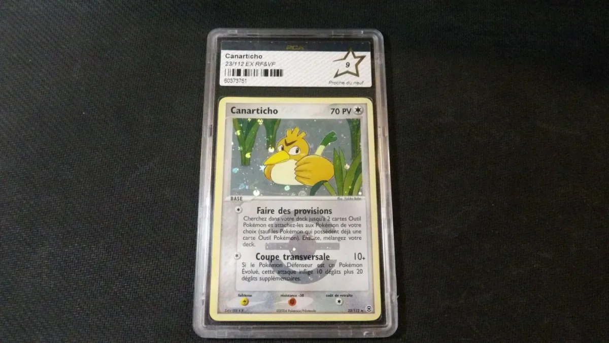 Carte Pokémon : 'Canarticho Reverse 23/112', Gradé PCA 9