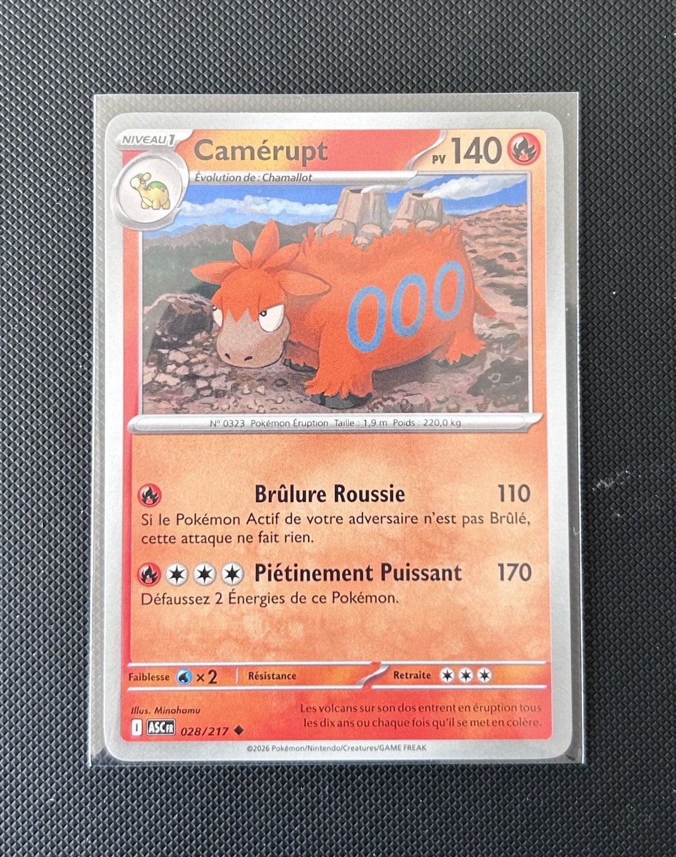 Carte Pokémon - Camérupt 28/217 - Héros Transcendants