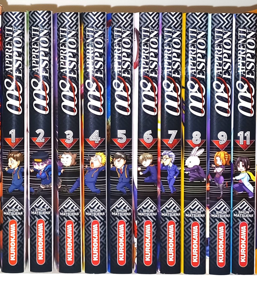 008 Apprenti Espion : 10 tomes (sur 19)