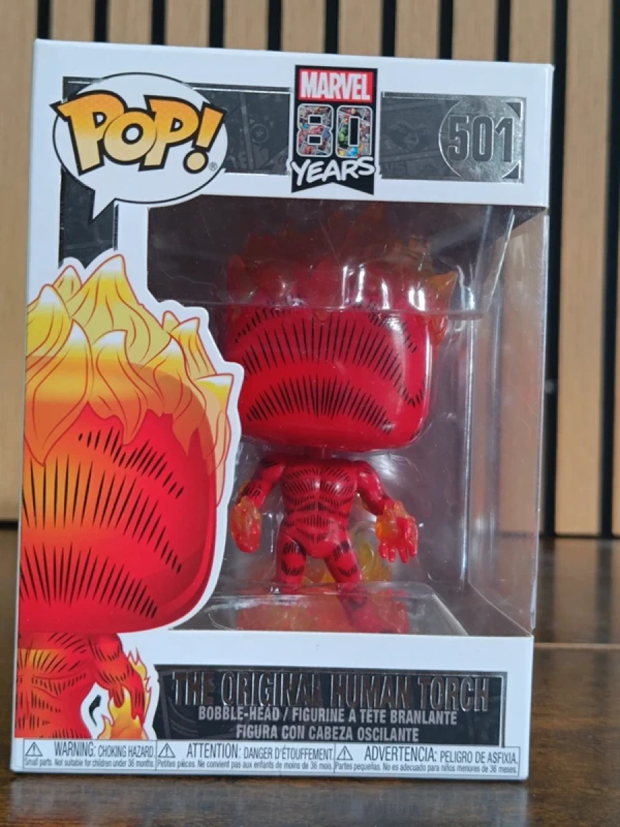Funko Pop Marvel Human Torch 501 – Torche Humaine – Marvel 80 ans