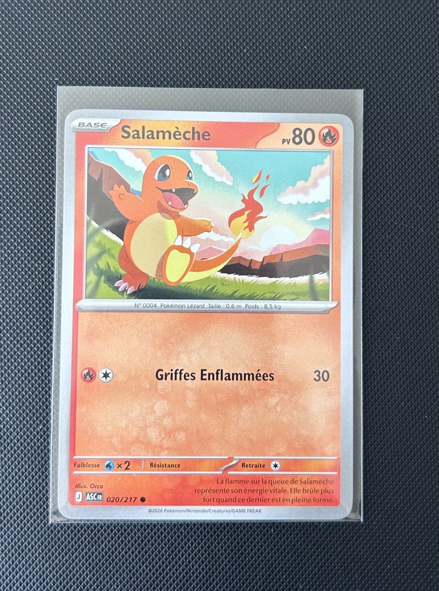Carte Pokémon - Salamèche 20/217 - Héros Transcendants