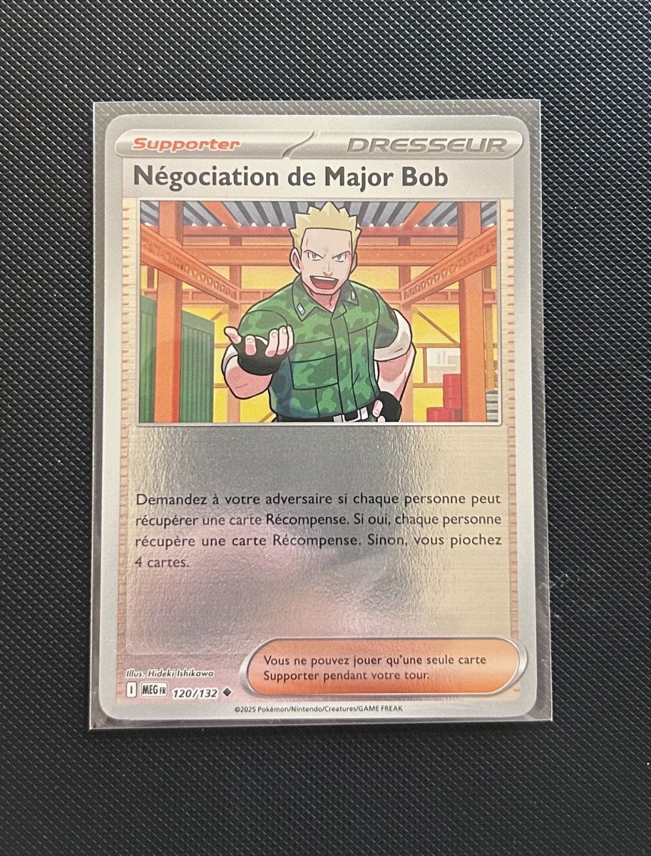 Carte Pokémon - Négociation de Major Bob 120/132 - Reverse - Méga Évolution