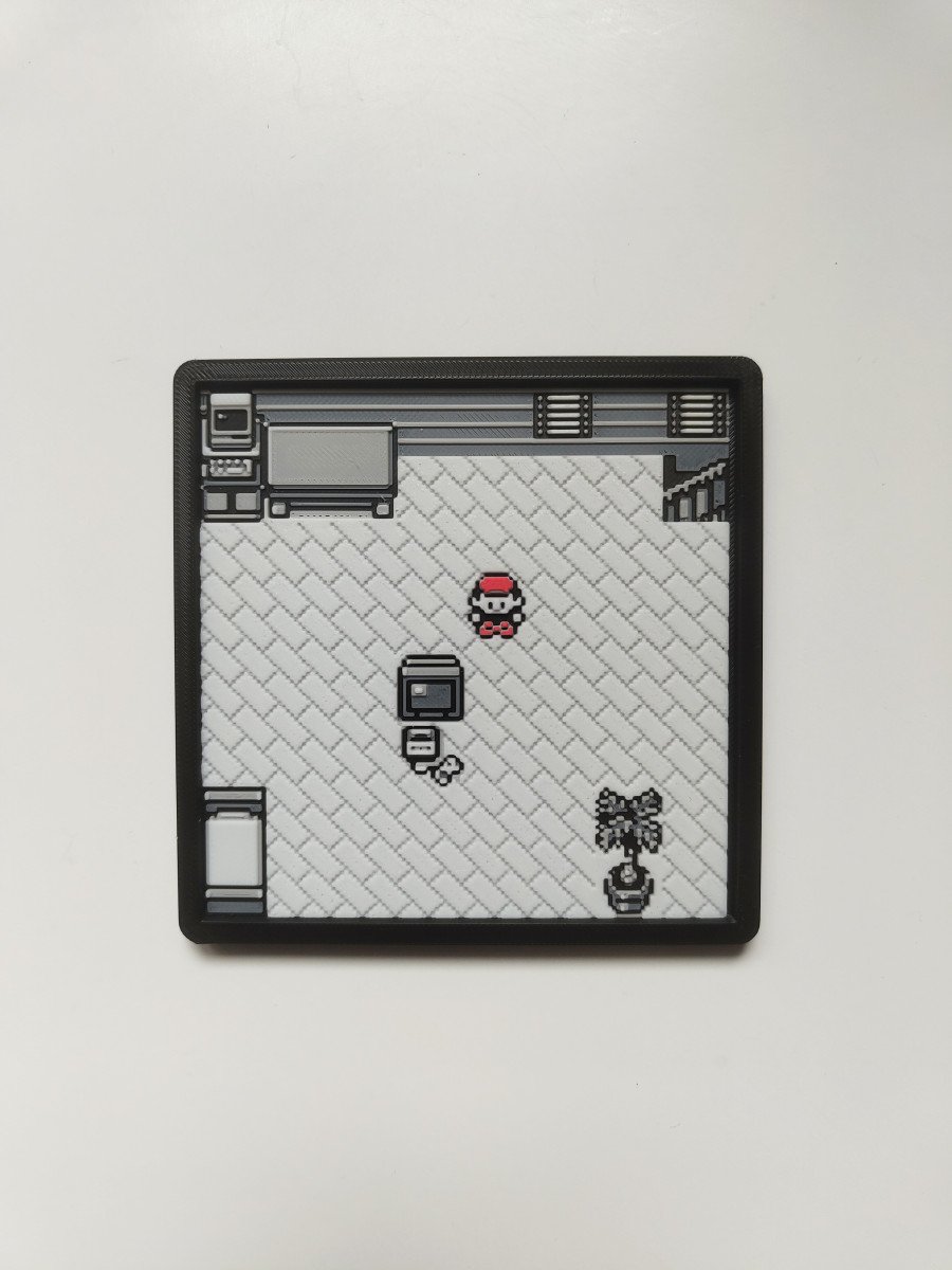 Plaque décorative chambre Red - jeux GameBoy 1G