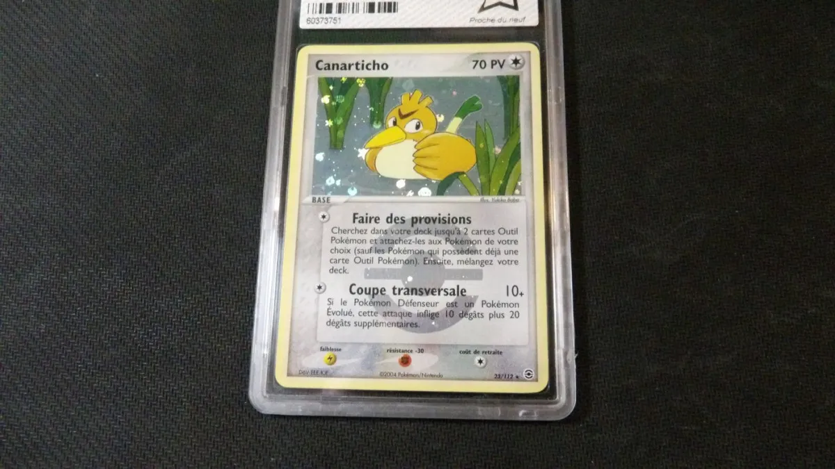 Carte Pokémon : 'Canarticho Reverse 23/112', Gradé PCA 9