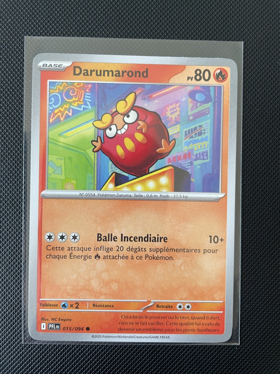 Carte Pokémon - DARUMAROND 015/094 - Flammes Fantasmagoriques