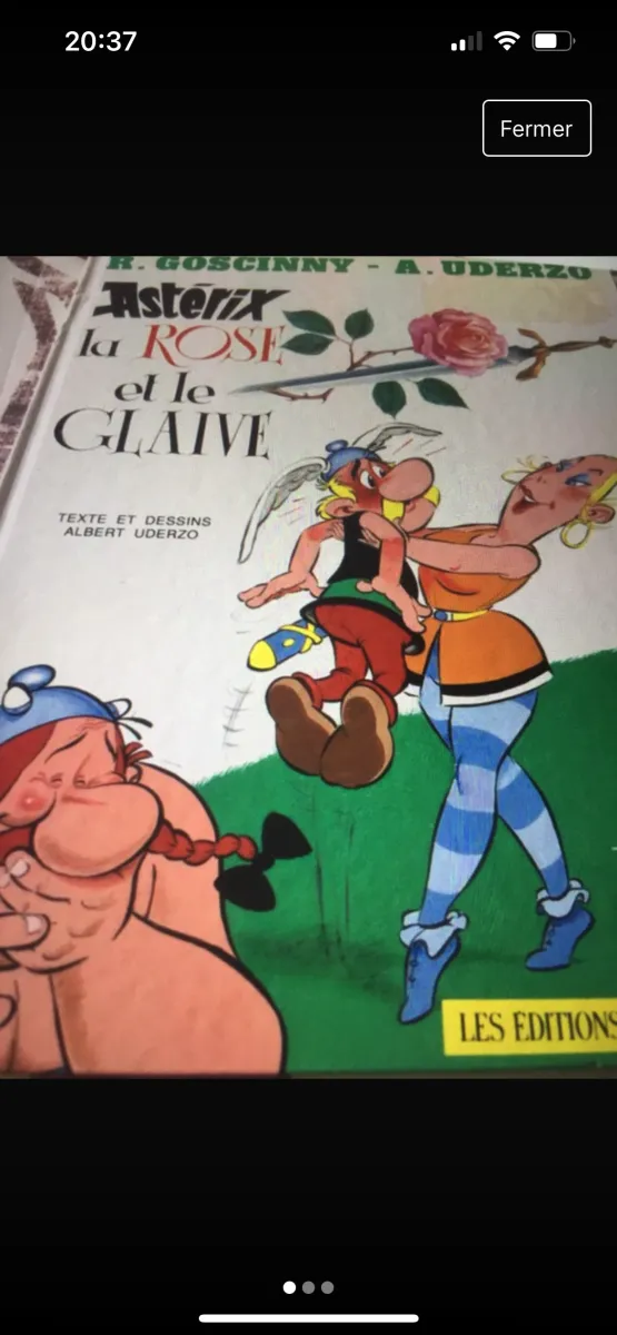 BD Astérix : La rose et le glaive