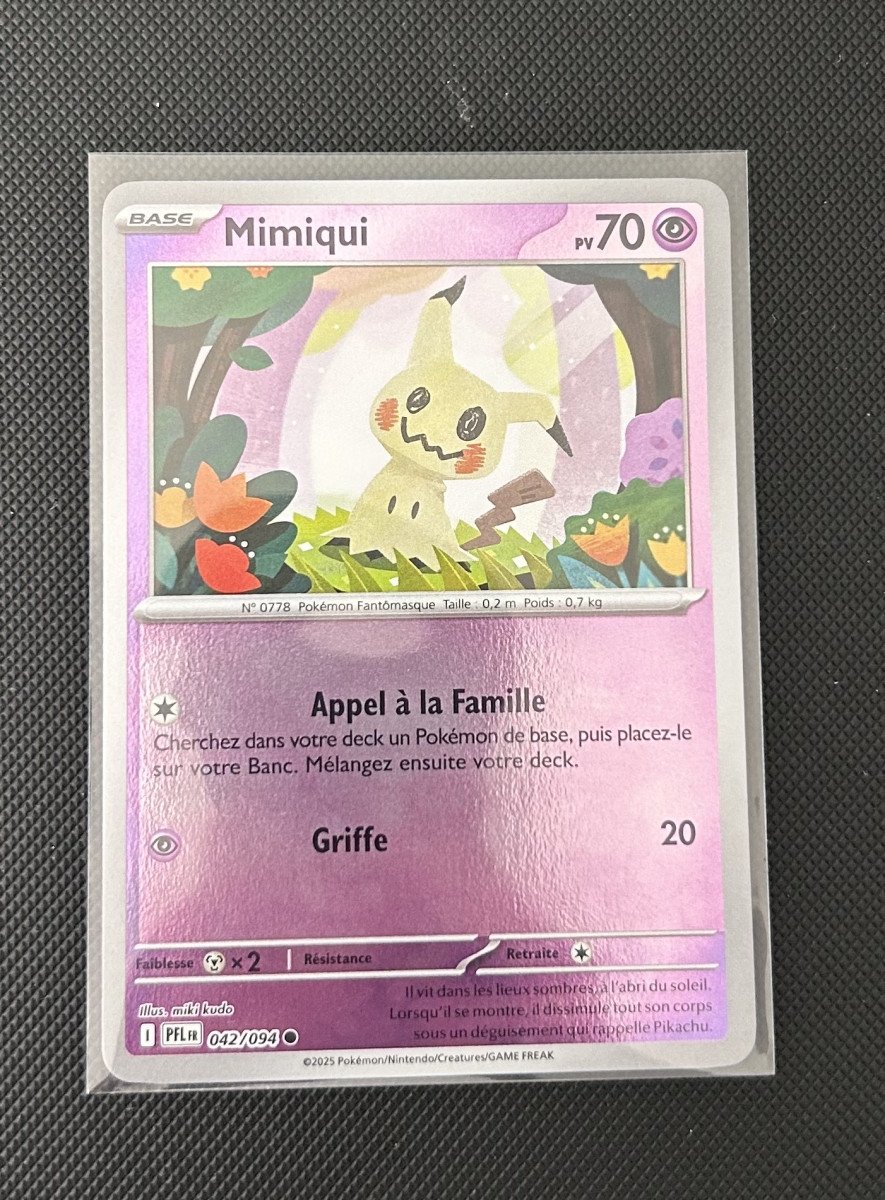 Carte Pokémon - Mimiqui 42/94 - Reverse - Flammes Fantasmagoriques