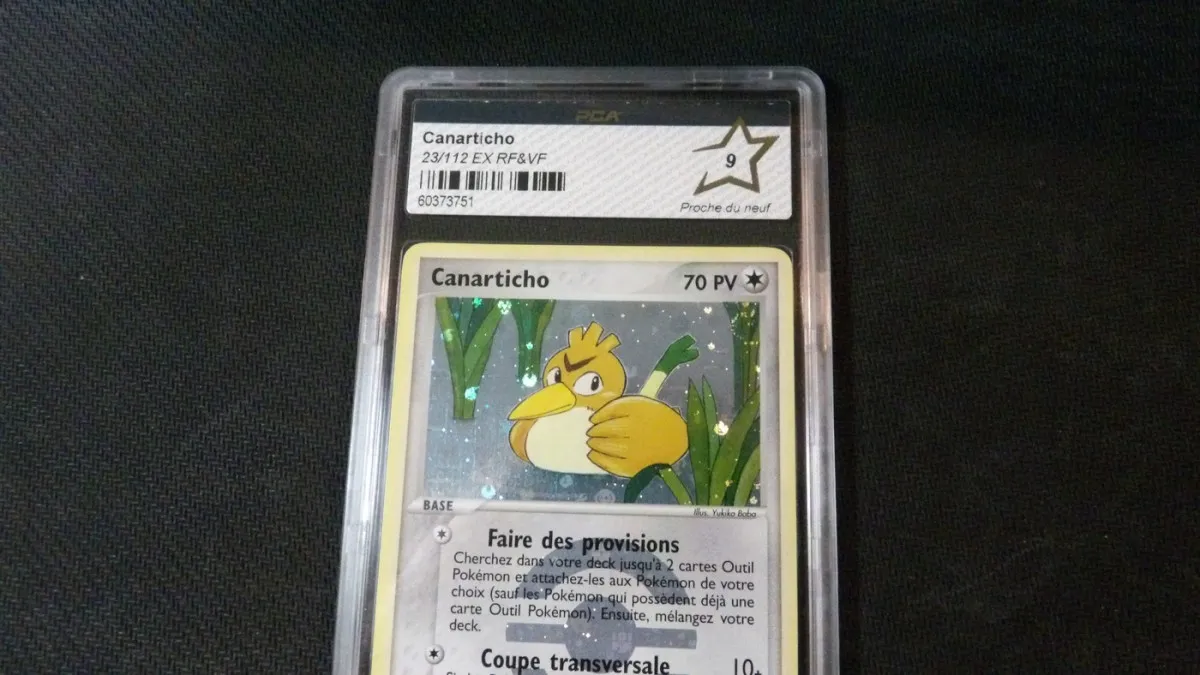 Carte Pokémon : 'Canarticho Reverse 23/112', Gradé PCA 9