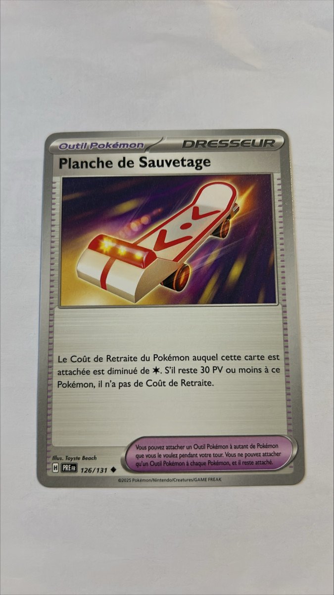 Planche de sauvetage 126/131 Evolutions prismatiques