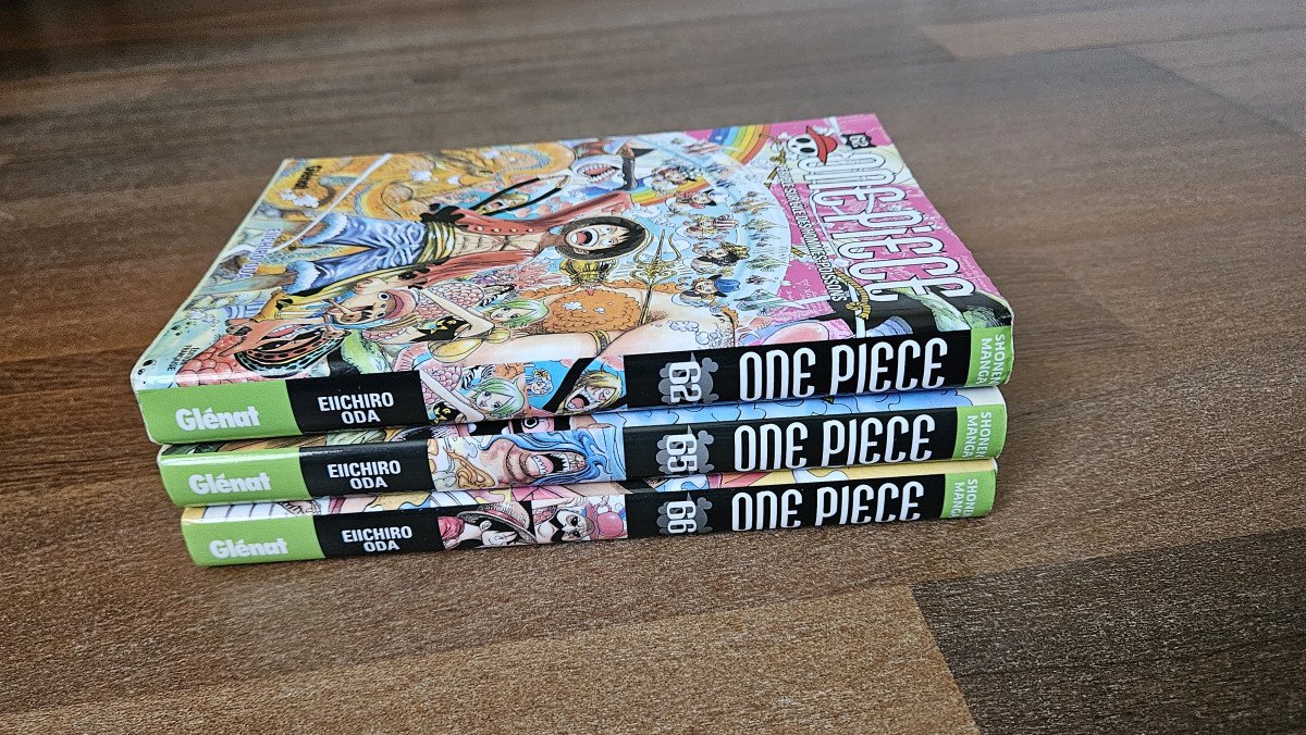 "One piece" Tome 62, 65,66
