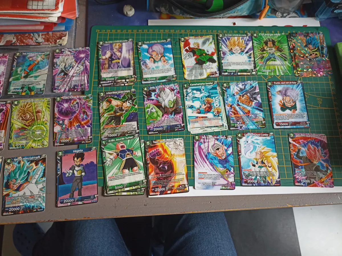 Cartes "dragon ball super card game" a l'unité ou en lot