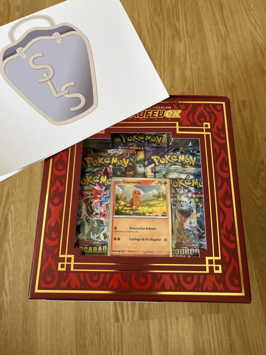 Coffret Pokémon, 10 boosters - Collection Super-Premium Dracaufeu-ex en français