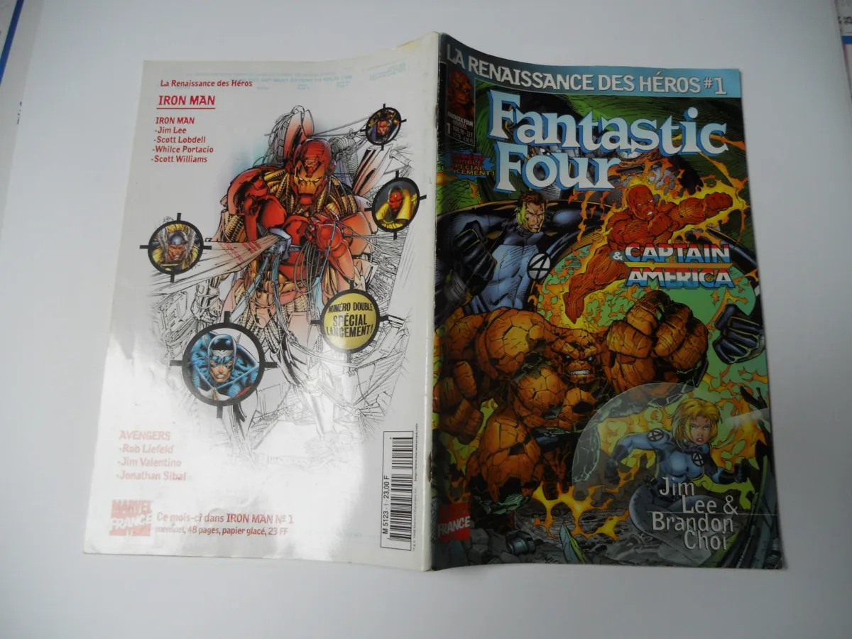 Fantastic Four - La Renaissance Des Héros 1 & Captain América Marvel France TBE