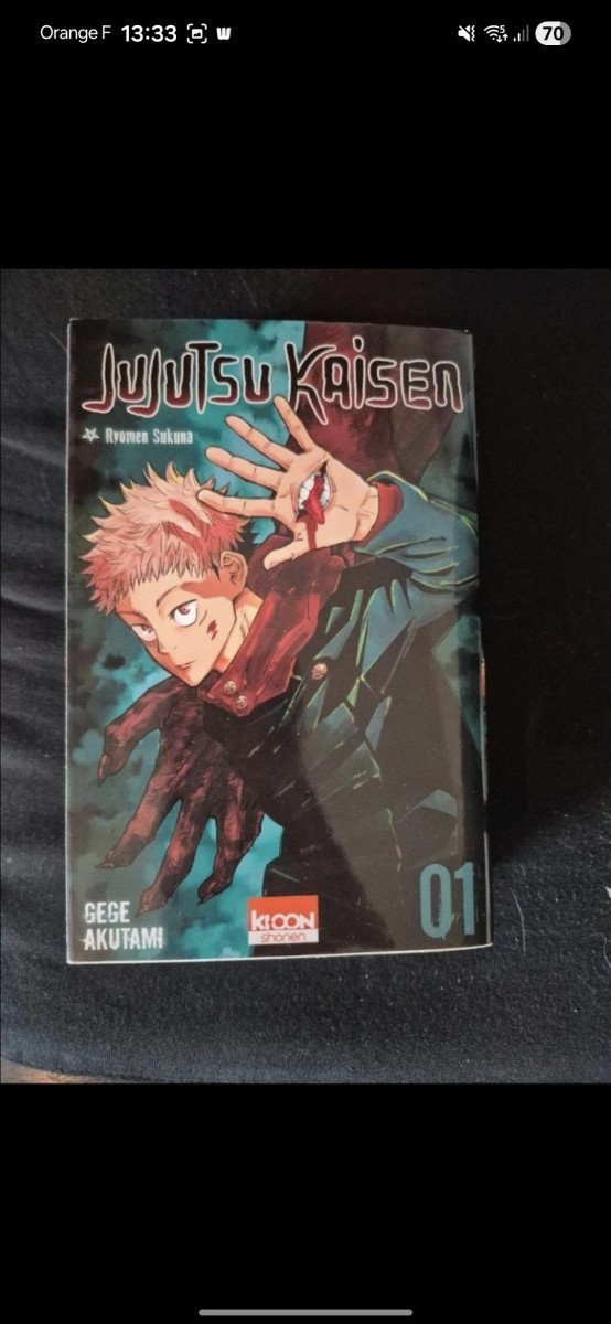 Manga Jujutsu kaisen tome 1 à 3