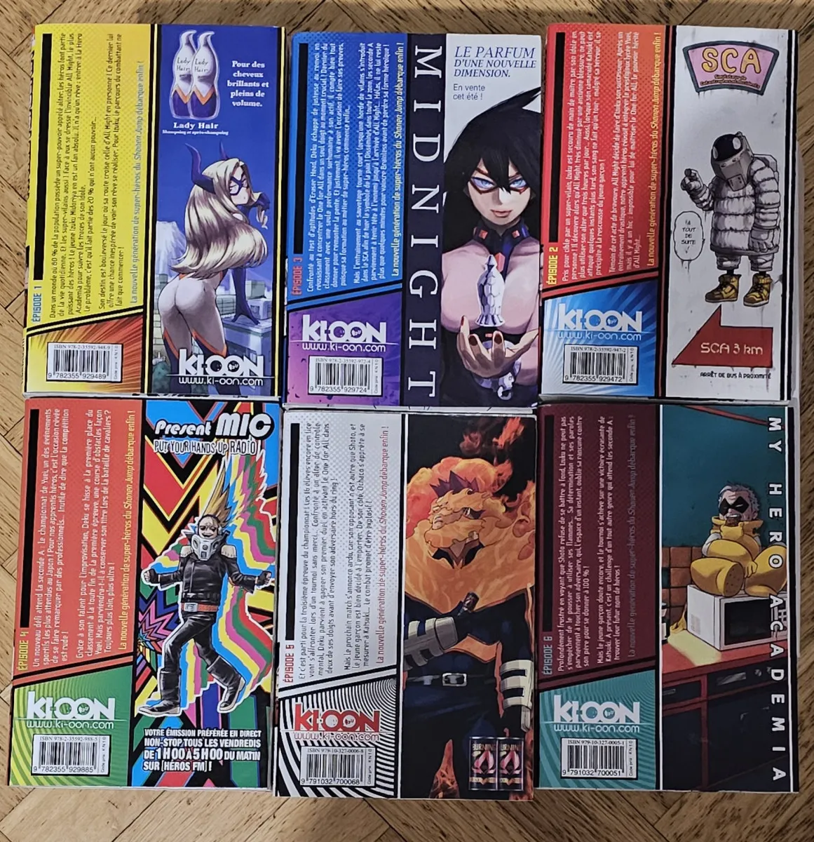 Lot mangas My Hero Academia tomes 1 à 6