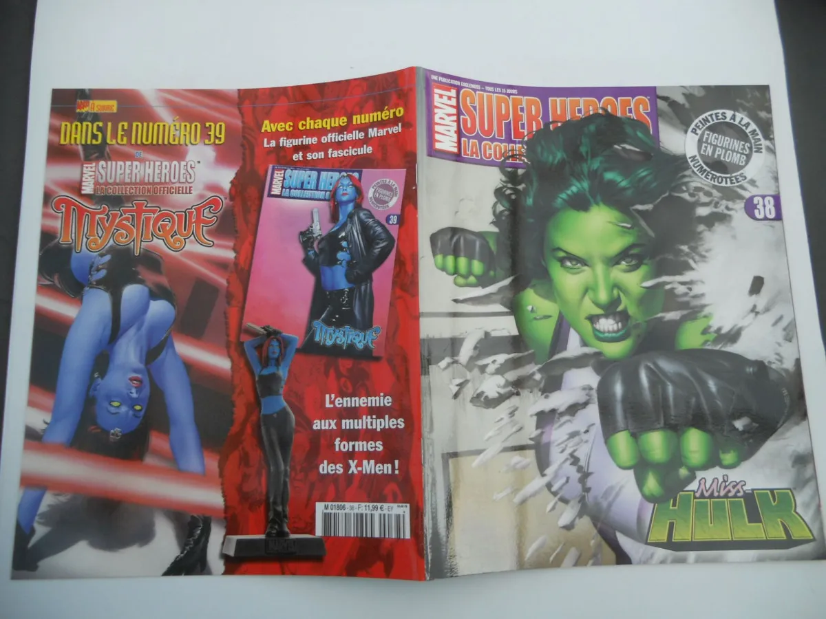 Super Heroes  Marvel N° 38 : Miss Hulk AVEC POSTER La Collection Officielle Sans Figurine TBE