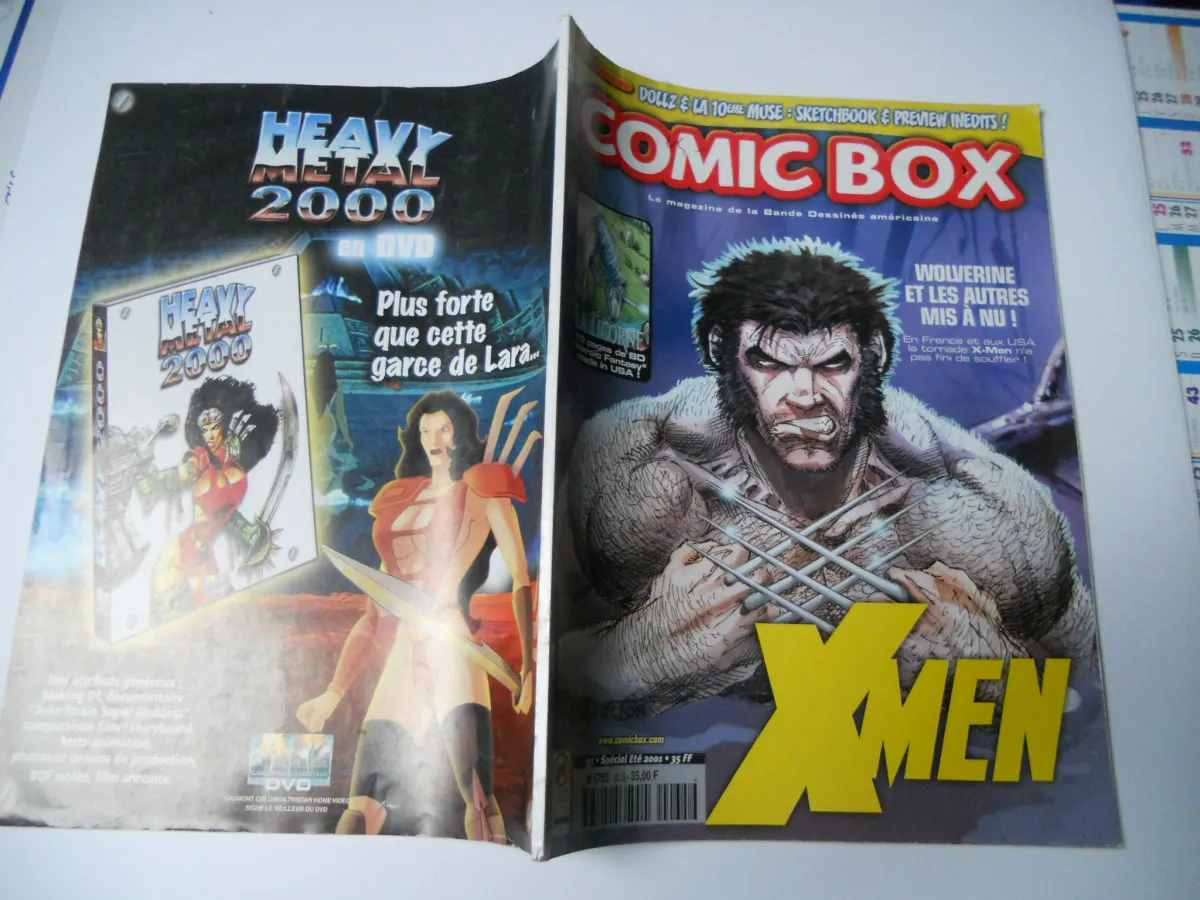 Comic Box N°35 X Men Wolverine Et Les Autres Mis A Nu 2001