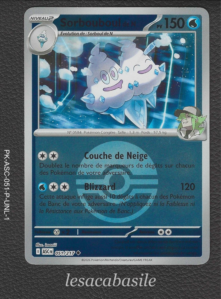 Sorbouboul de N 051/217 reverse Pokeball - ME2.5 - Héros Transcendants (2026)