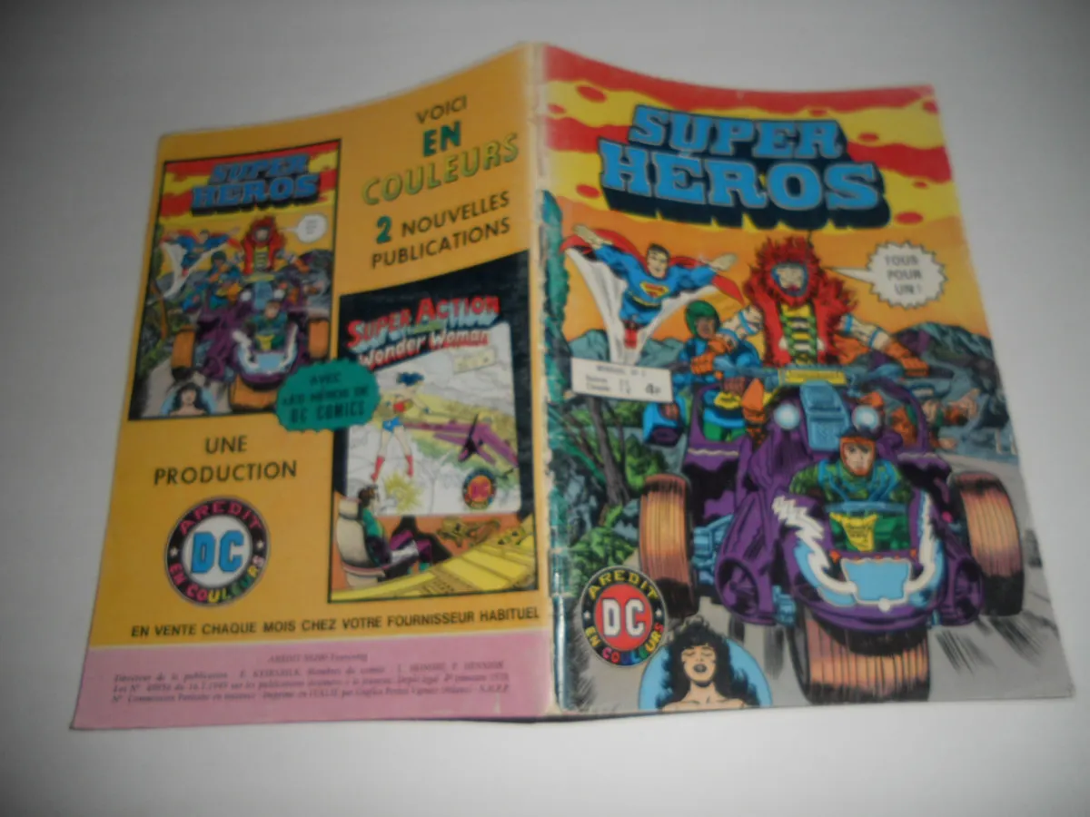 Super Heros N°3. Les Immortels .Aredit - 1979