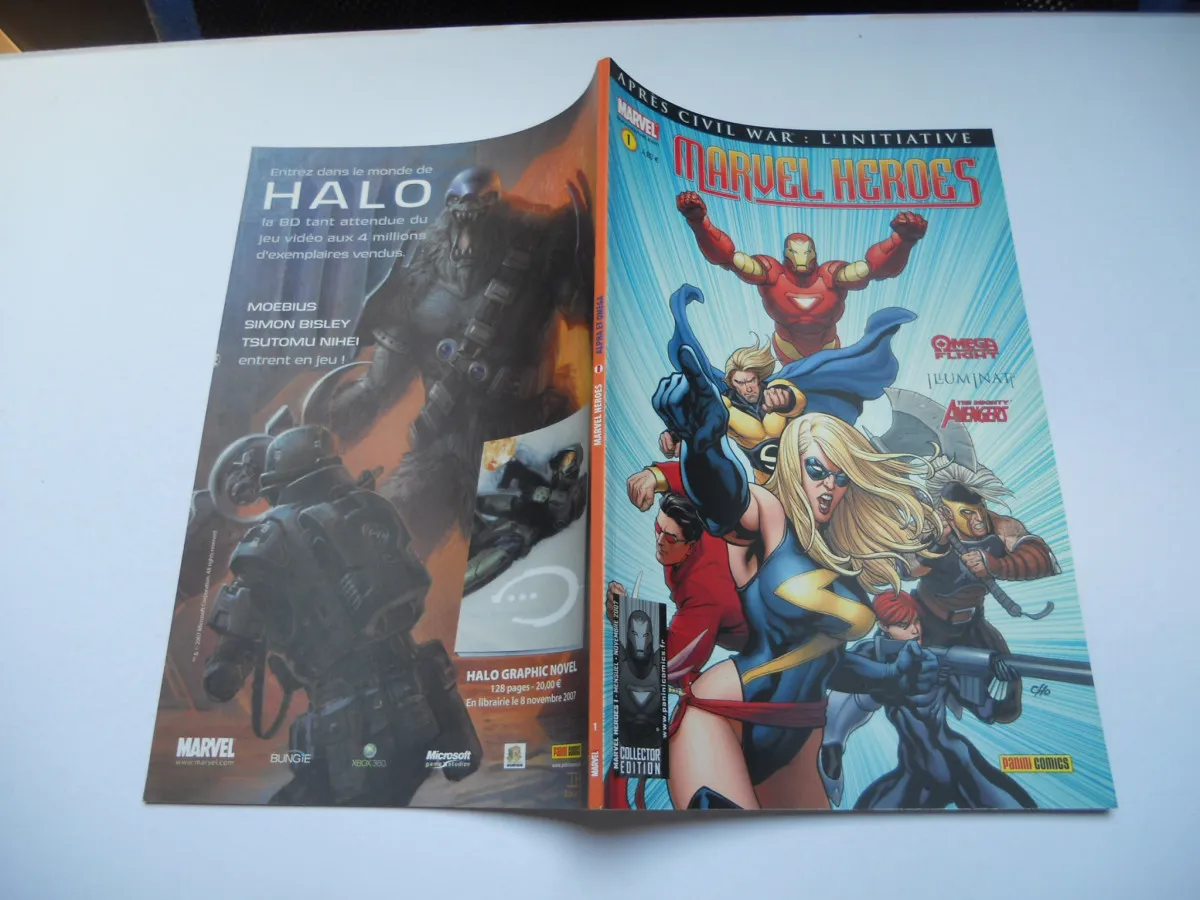 Marvel Heroes ( Après Civil War : L'initiative ) / Collector Edition / Marvel Heroes N° 1 : " Alpha Et Omega " ( Omega Flight + Illuminati + The Mighty Avengers ) TBE
