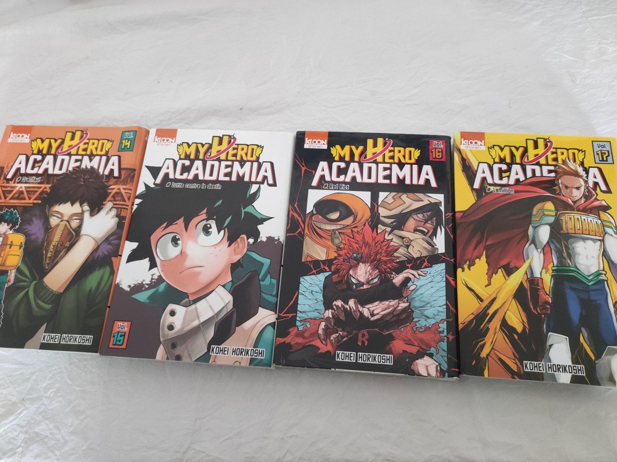 Tomes 14,15,16,17 de My hero academia