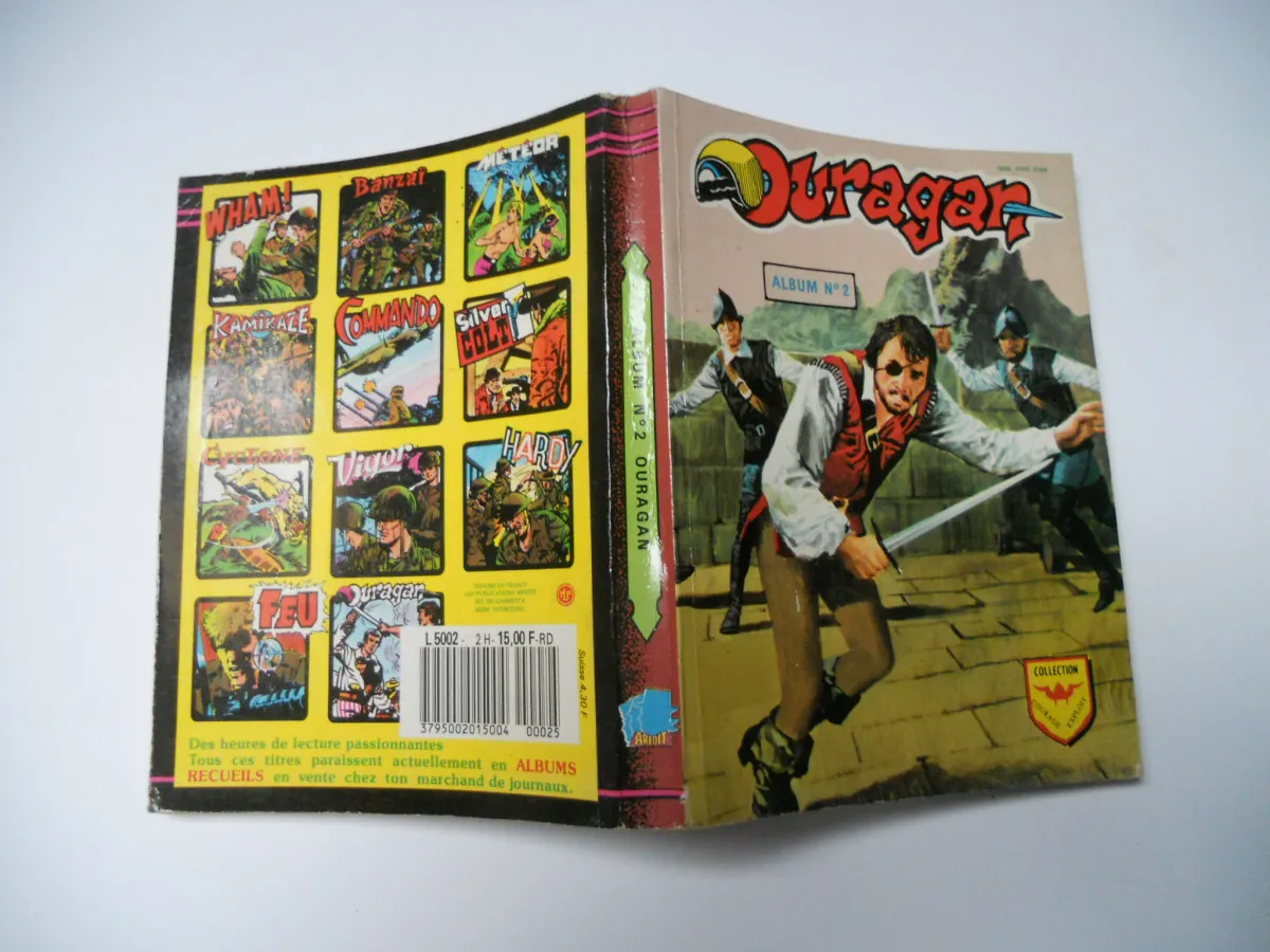Ouragan Album Relié Recueil N°2 Avec Les N°5/6/7/8 ( Éditions Arédit 1984 Be+++