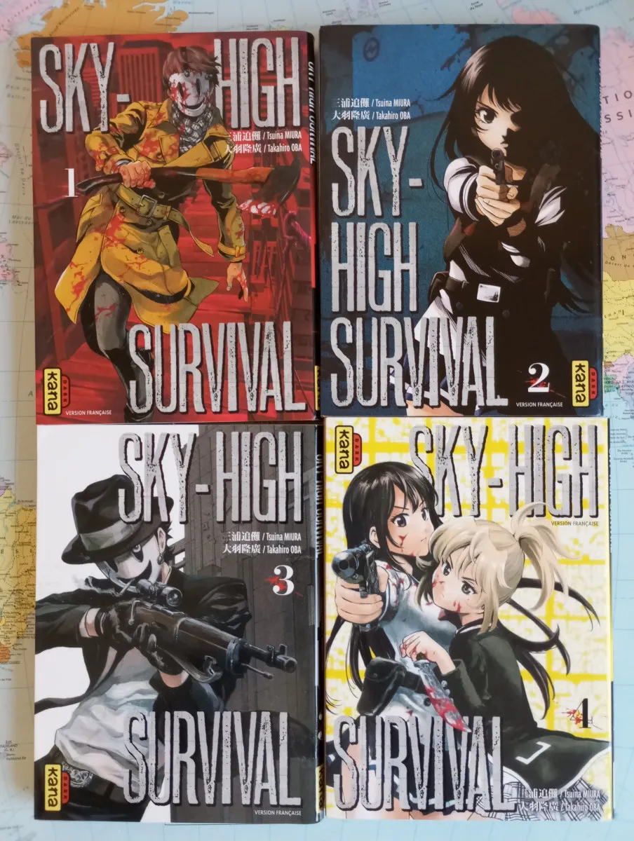 Tome 1,2,3 et 4 de Sky-high survival