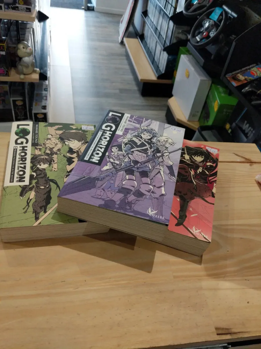 Lot de 3 Light novel Log Horizon