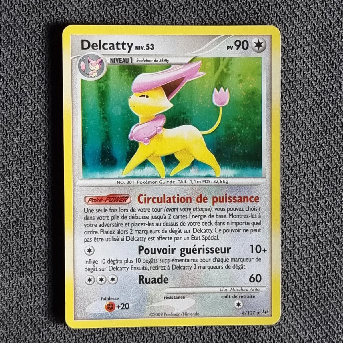 Carte pokemon Delcatty Rare Holo 4/127 - Platine (2009)