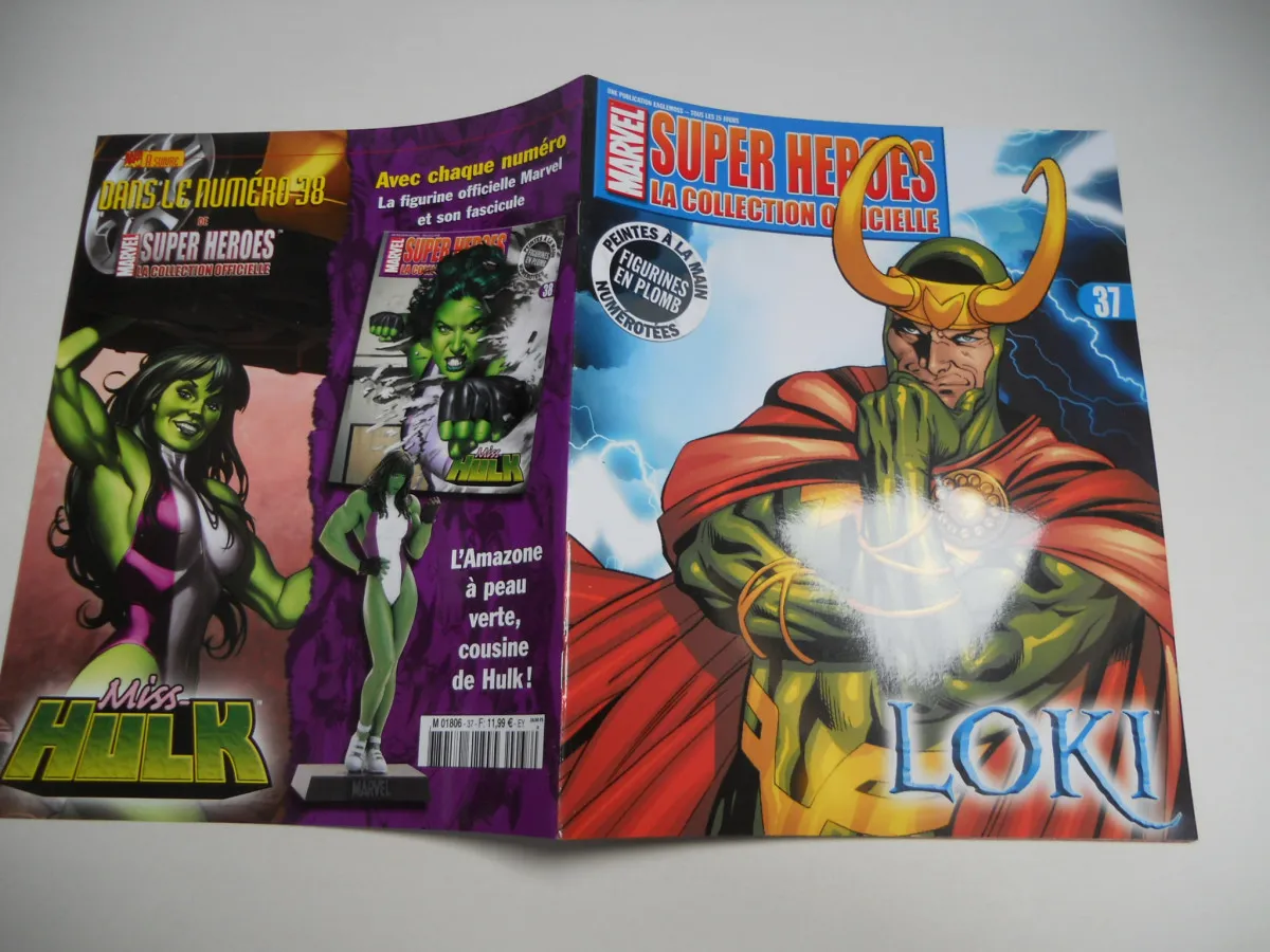 Loki  N° 37 avec poster : Marvel Super Heroes : La Collection Officielle (La Revue Seule, Sans Figurine) N° 37 : Loki TBE