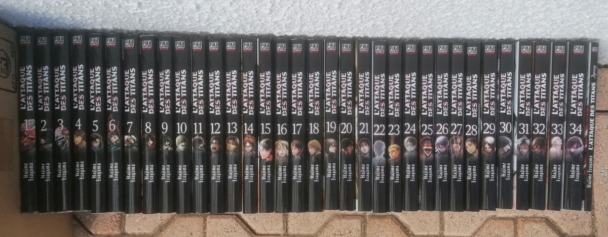 L'Attaque des Titans - Série complète tomes 1 à 34 + Beginning (Storyboards) - édition standard