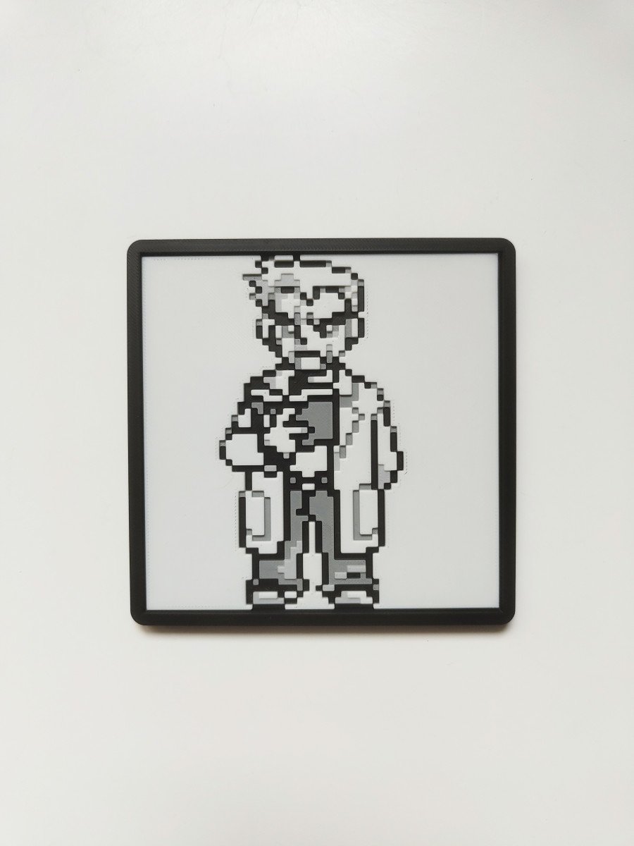 Plaque décorative Sprite Professeur Chen - jeux GameBoy 1G