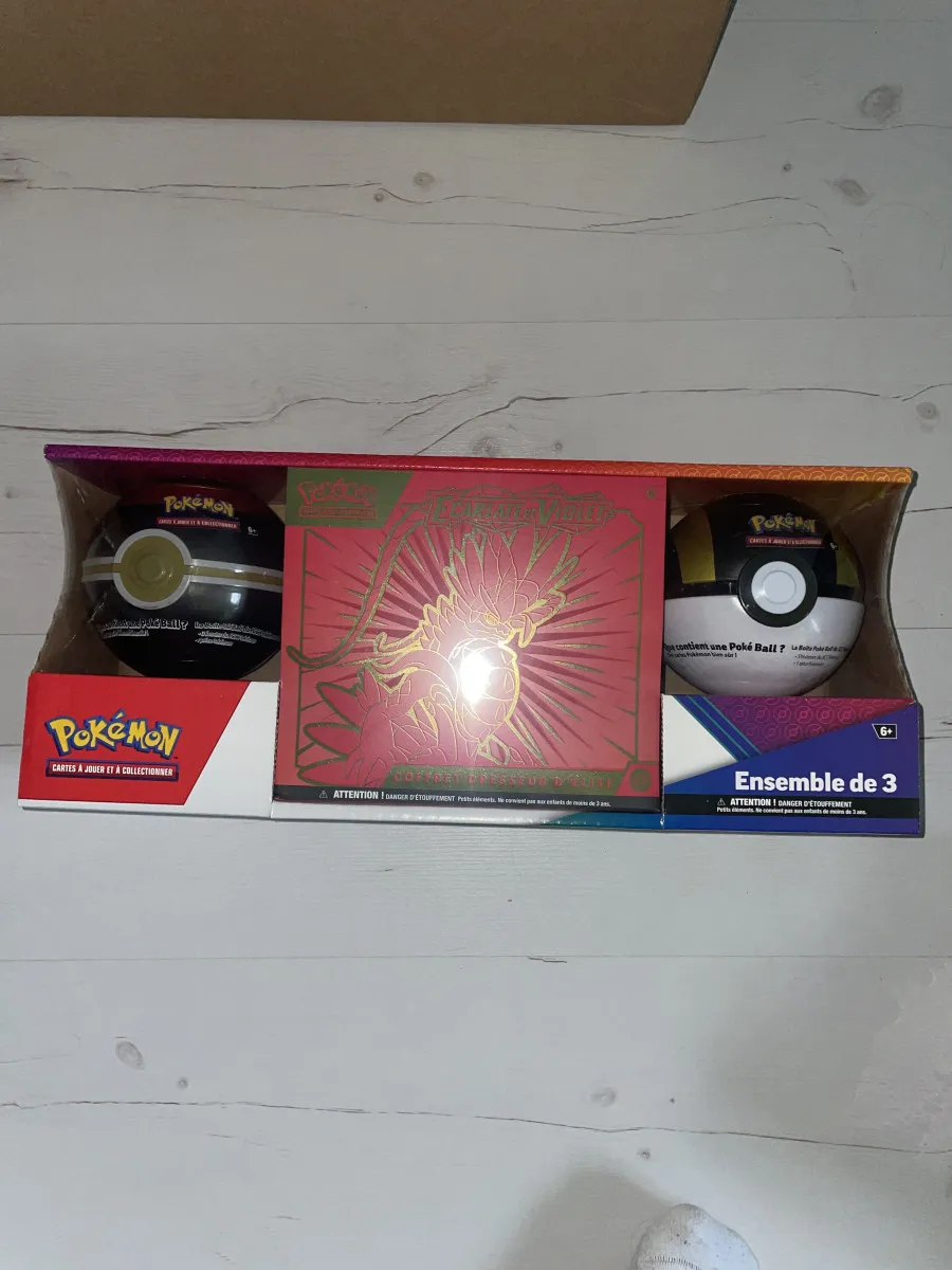 Cartes Pokémon pack etb ev1 + 2 pokeball