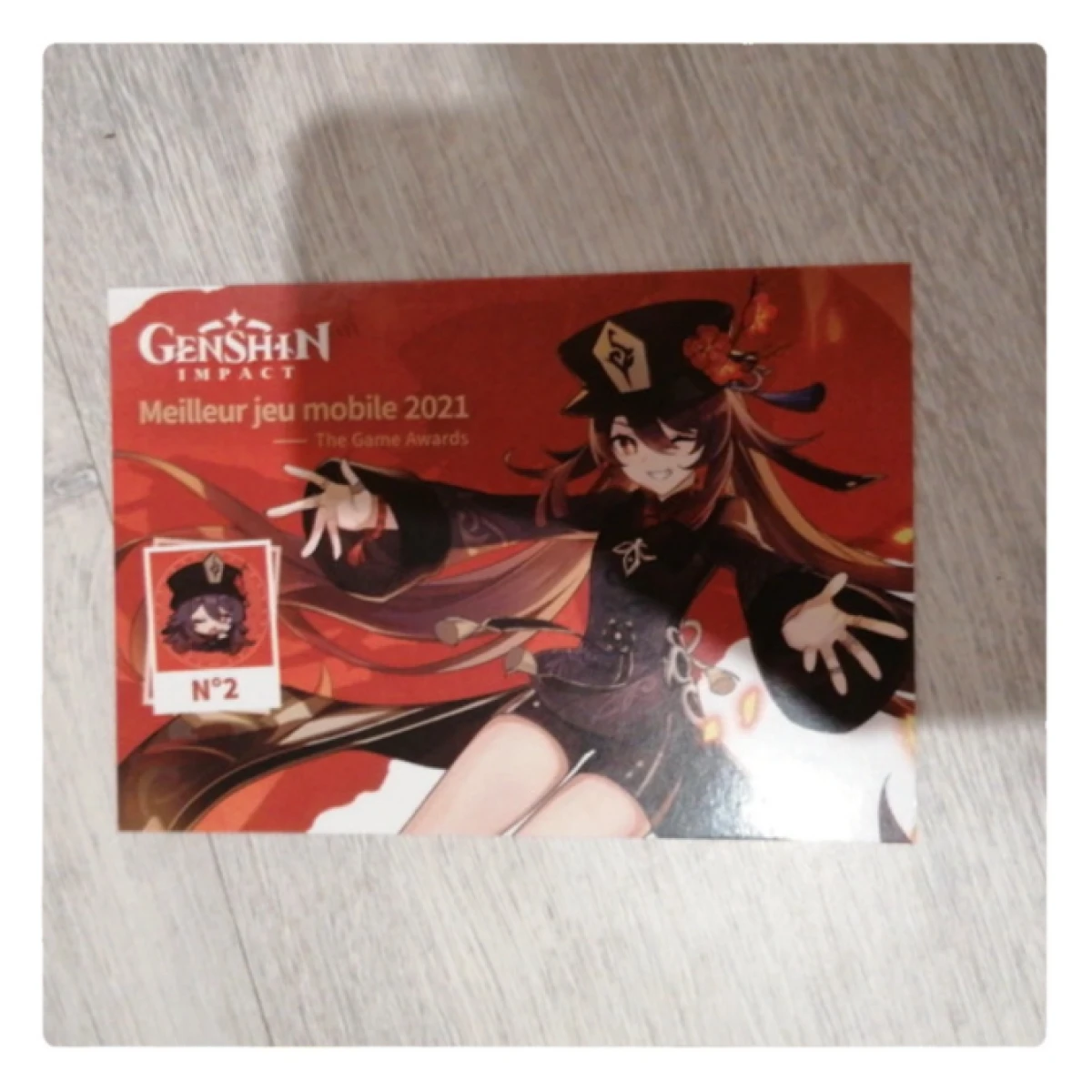 Carte Postale Hu Tao de Genshin Impact