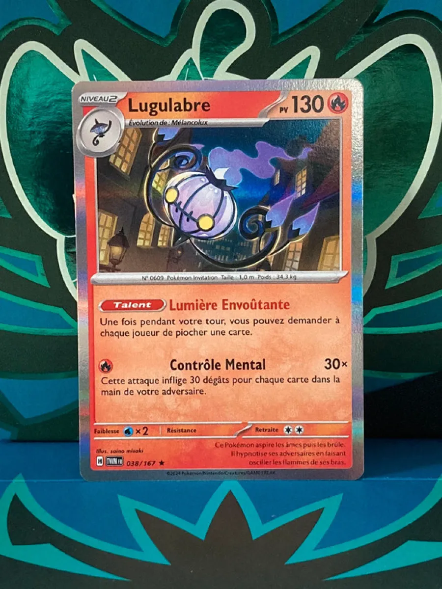 Lugulabre 038/167 (TWM Fr) Rare Pokémon Mascarade Crépusculaire