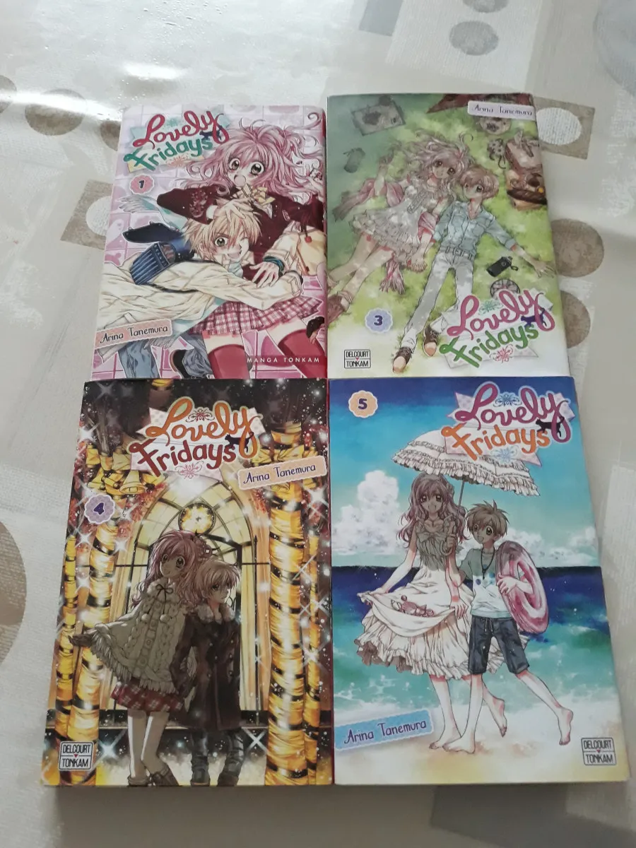 Lot 4 mangas - lovely fridays - tomes 1 et 3 à 5