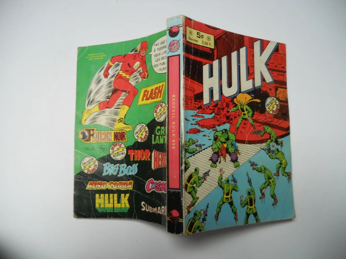 Hulk Recueil (9 Et 10) Ardit 1977 Comics Pocket