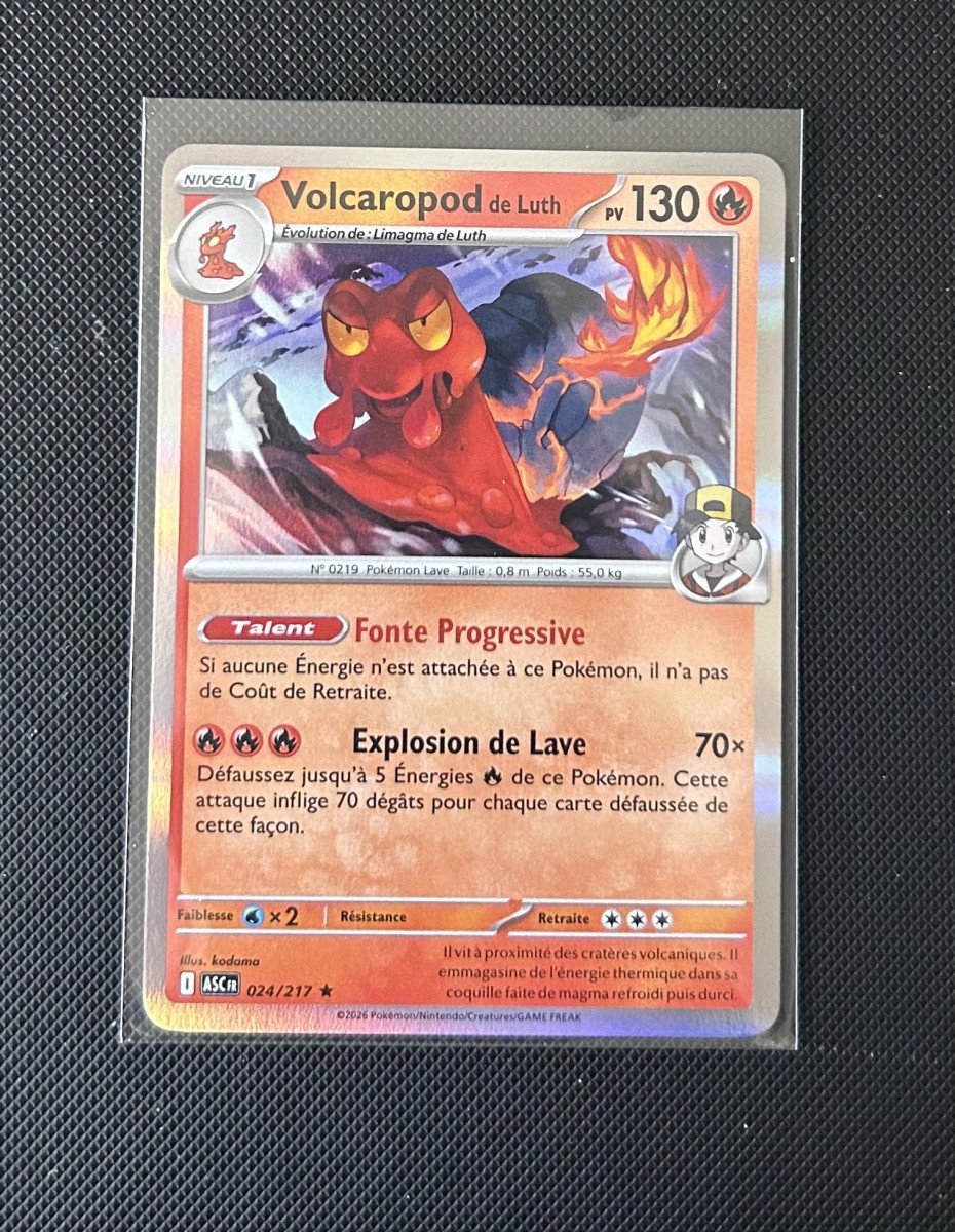 Carte Pokémon - Volcaropod de Luth 24/217 - Holo - Héros Transcendants